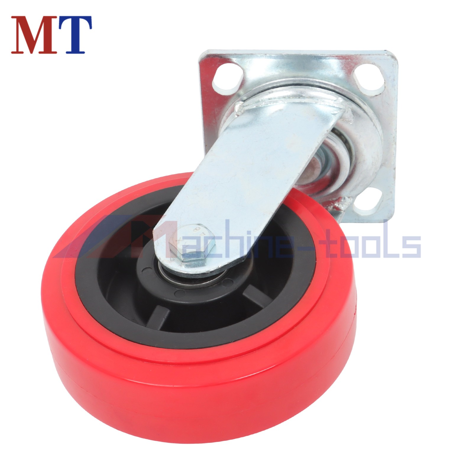 4 Pack 4000Lbs Load Capacity Polyurethane Heavy Duty 6 Inch Swivel Caster Wheels