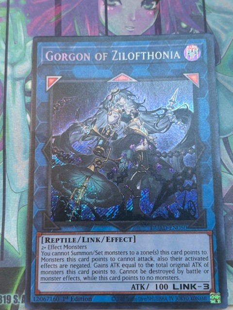 Yugioh 1x Gorgon of Zilofthonia DUAD-EN050 Duelist's Advance Secret 1st Ed NM
