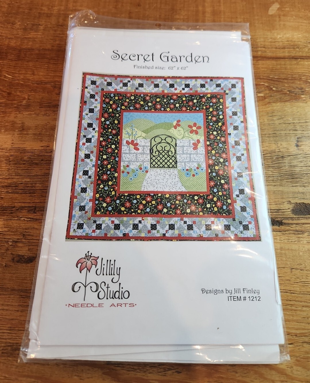 Secret Garden Quilt Pattern Jillily Studio by Jill Finley #1212 -LG