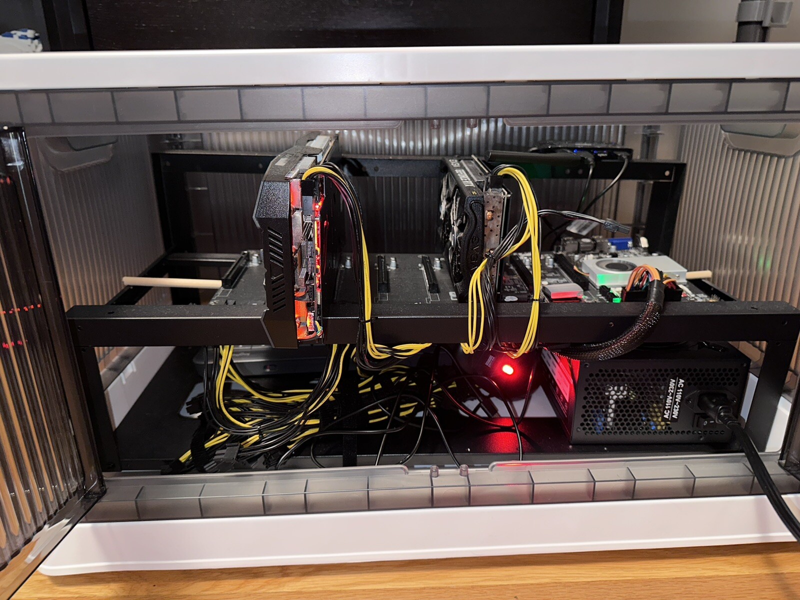 Pre-Built Crypto Mining Rig – Dual RTX GPUs – Stylish Tony Stark-Inspired Case