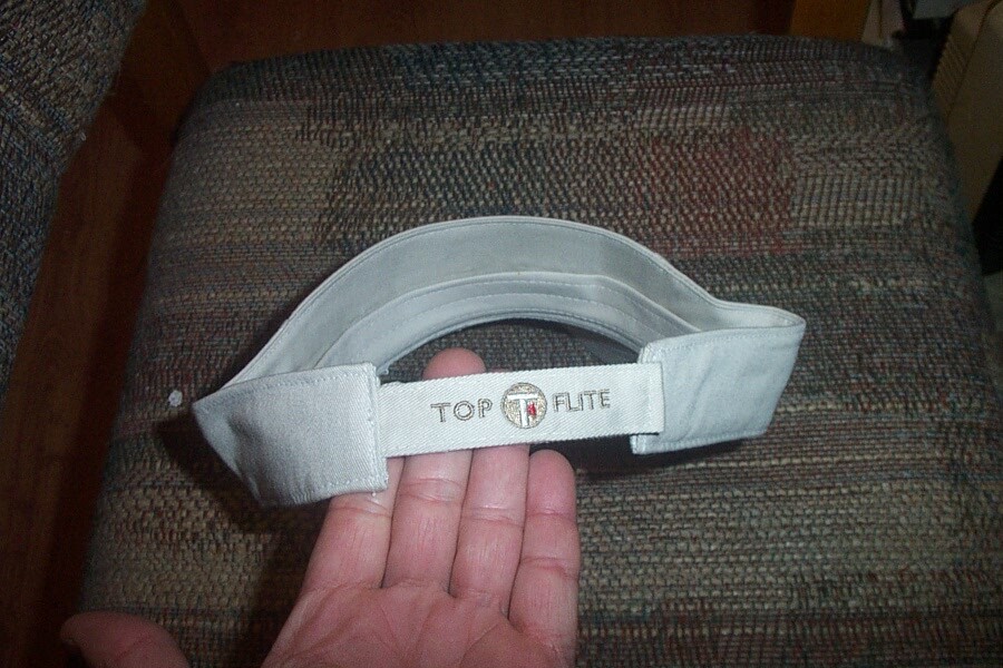 BRAND NEW Top Flite Golf Visor Tan