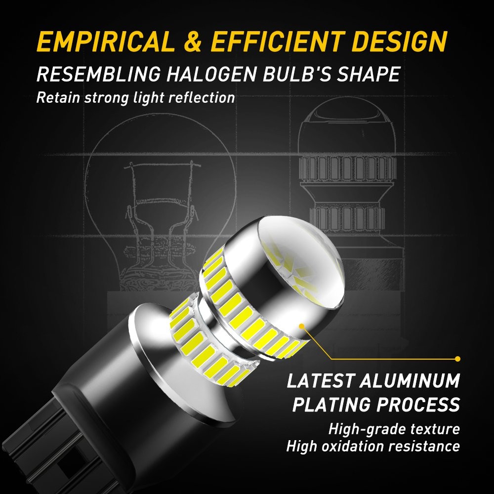 AUXITO 7440 7443 LED BackUp Reverse Light Bulb White DRL 6000K Extremely Bright