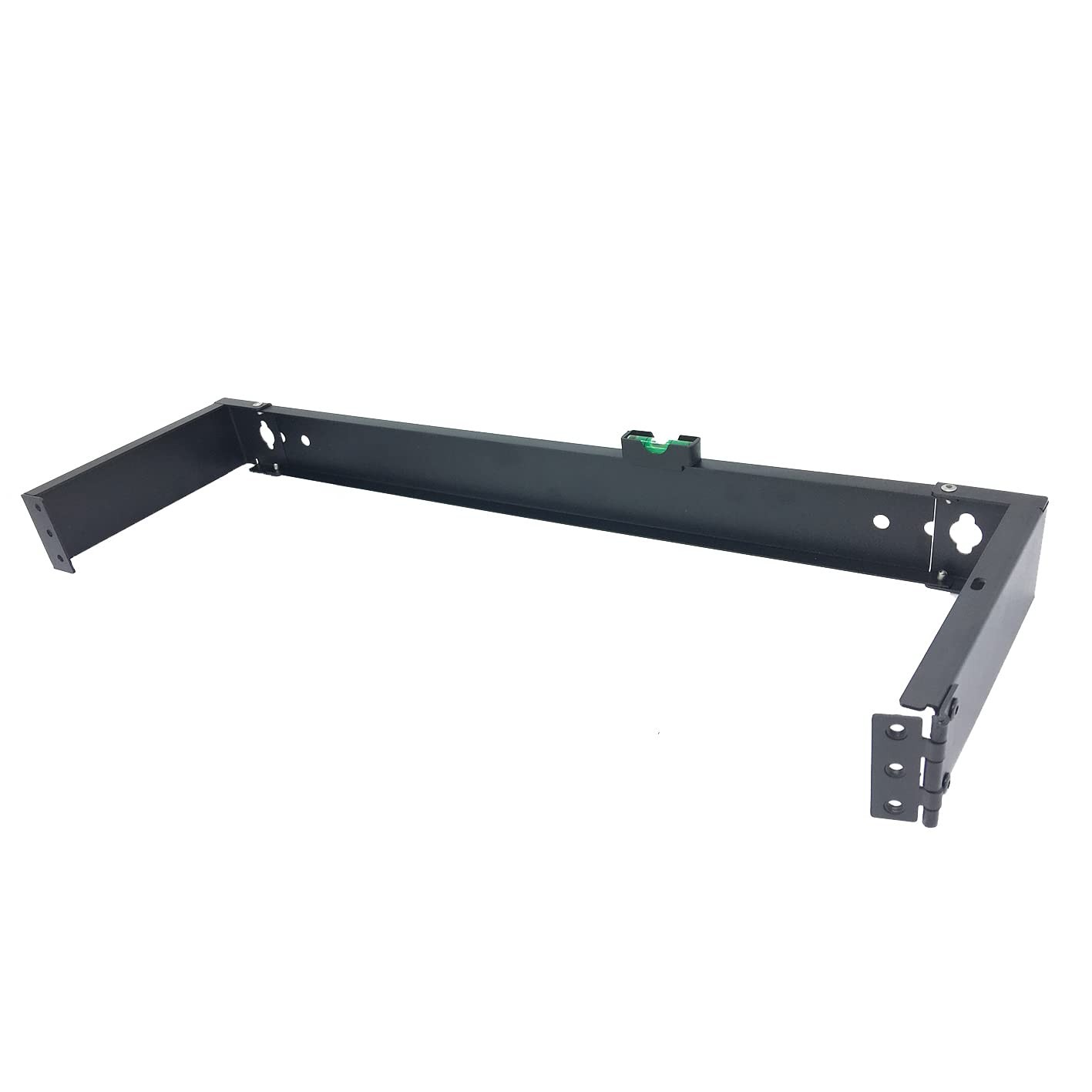 1U Hinged Wall Mount Bracket for 12/24 Port Patch Panel- 6-inch Deep Horizont...