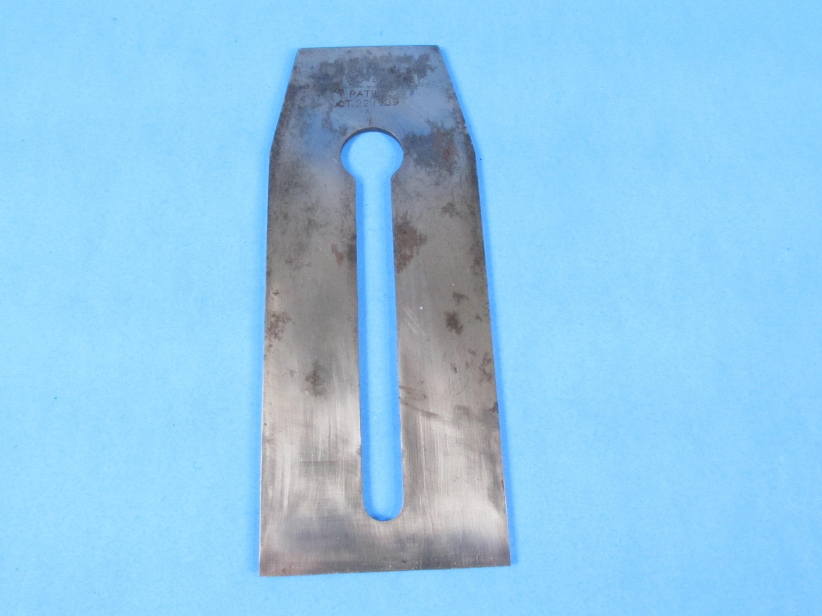 parts 2-3/8" iron blade cutter for Birmingham B Plane 1889 patent needs sharpen