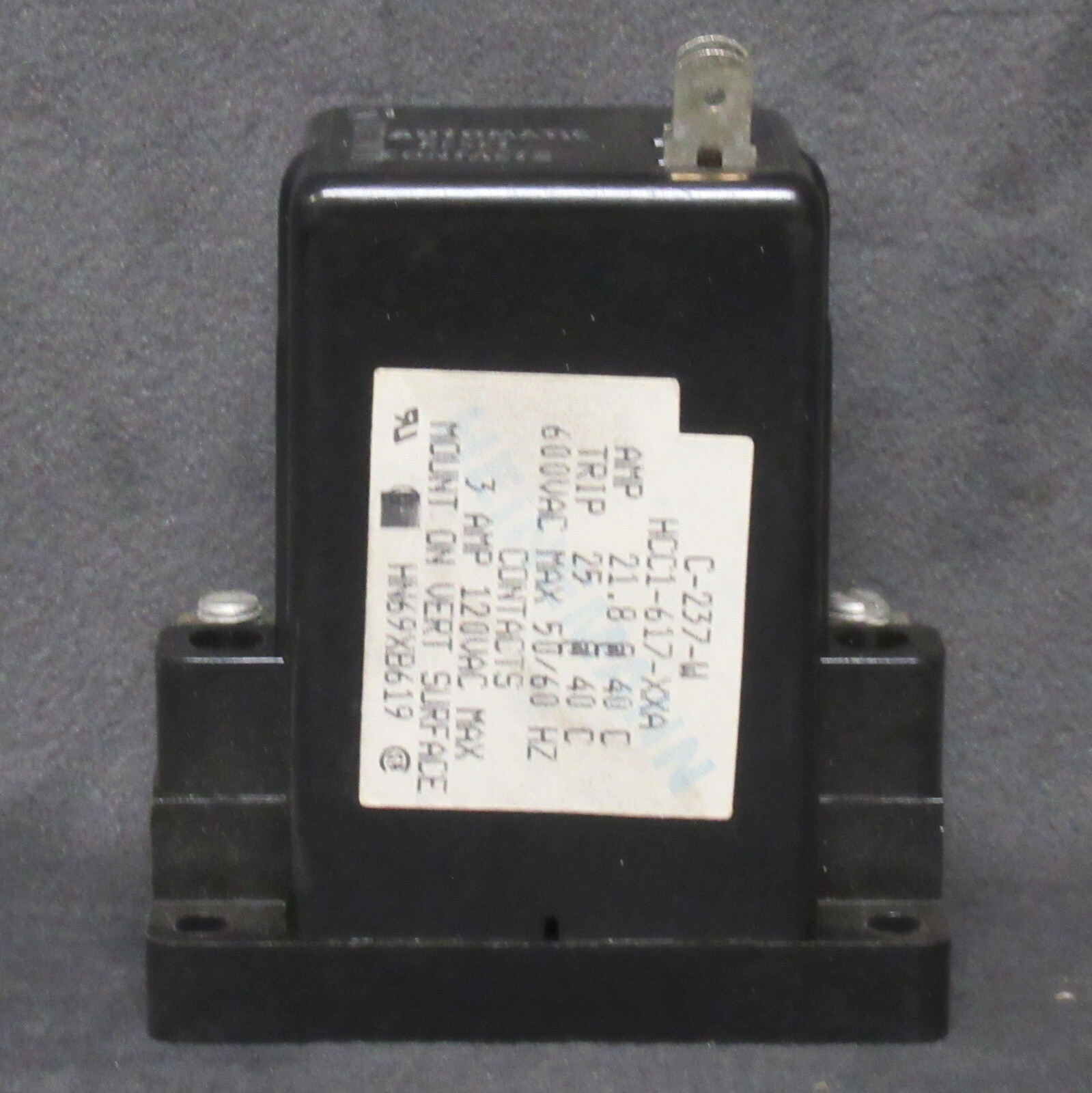 ~D.HVAC~ CP-HN69XB619 - Carrier - Heinemann - Overload Relay 3/1.5A @ 120/240V