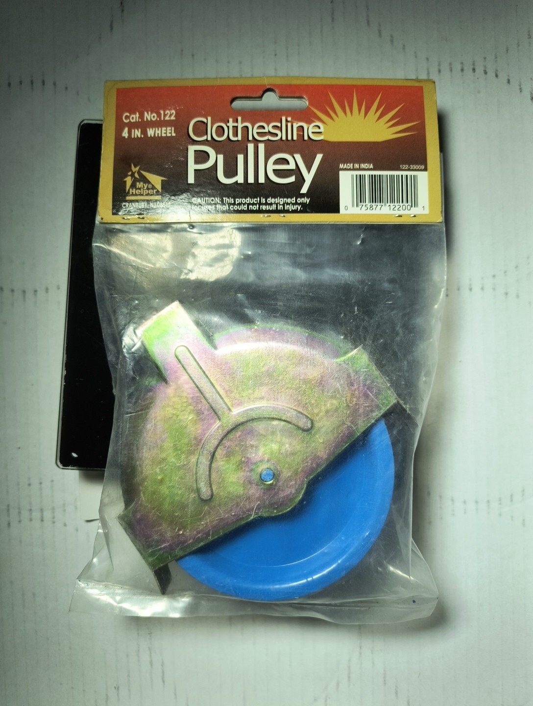 Clothesline Pulley Model 122 New , 4" Wheel, Ball Bearing, Weather Resistant.