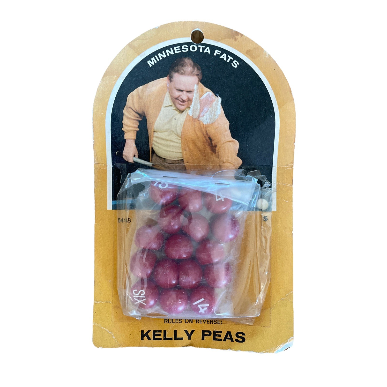 New Old Stock Minnesota Fats Kelly Peas Pool Balls Game Vintage