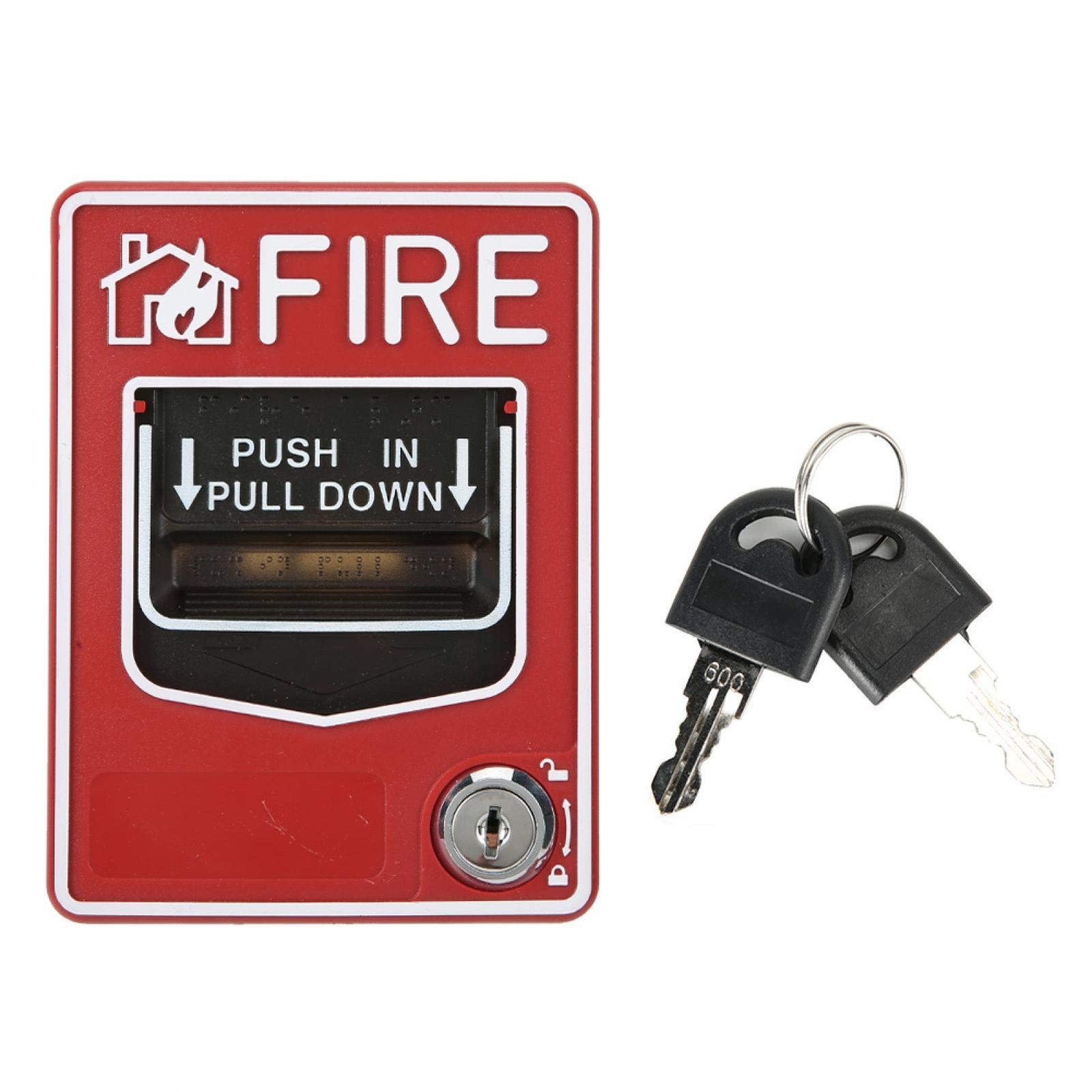 Fire Lite Alarms, Dual Action Manual Pull Station Fire Alarm Horn Siren Alarm...