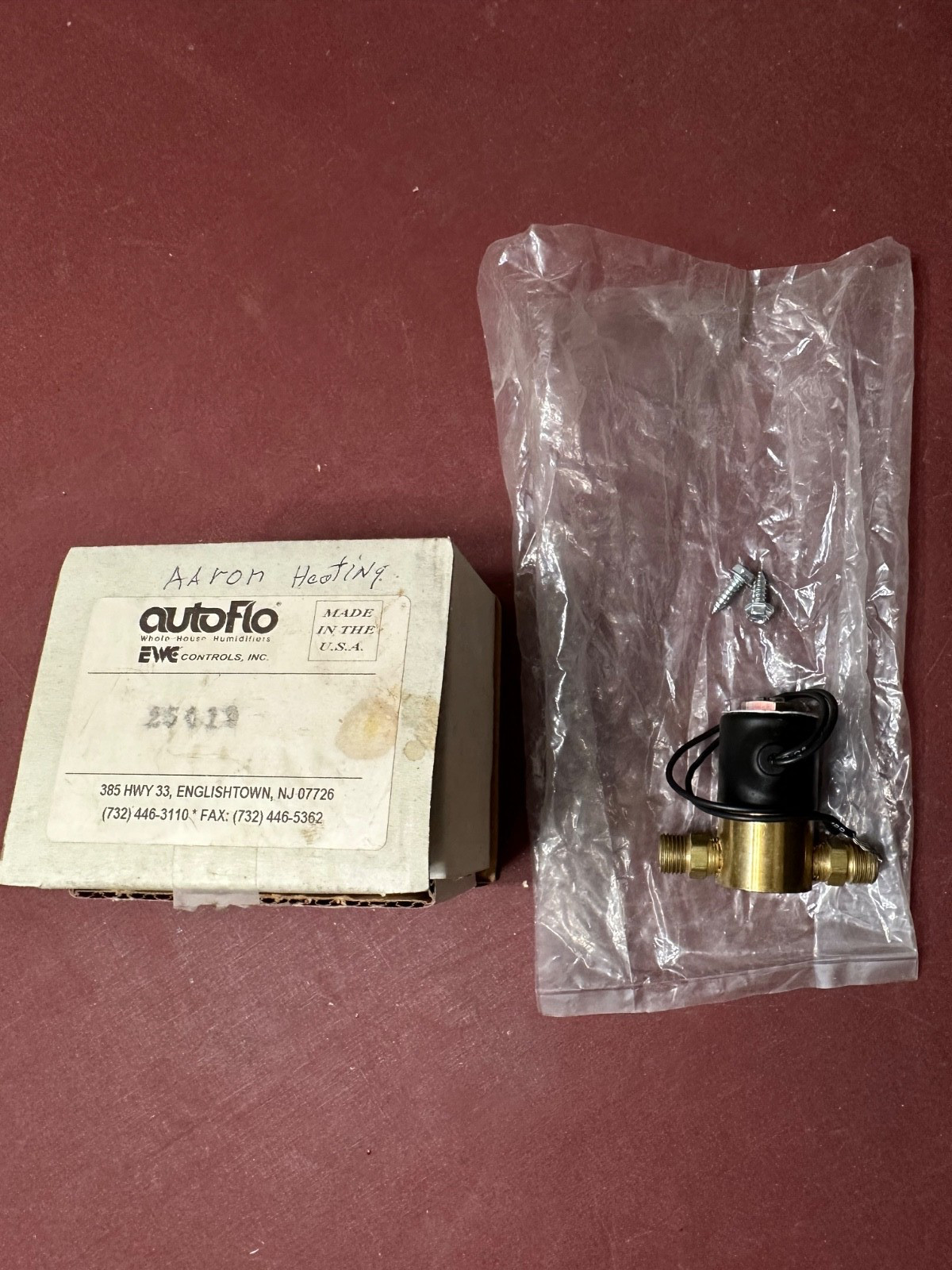autoFlo Whole House Humidifier Valve 25019, Valve Number A2015-S70, 175 PSIG