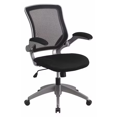 Flash Furniture Bl-Zp-8805-Bk-Gg Mesh Task Chair, 21-, Padded Flip-Up, Back,