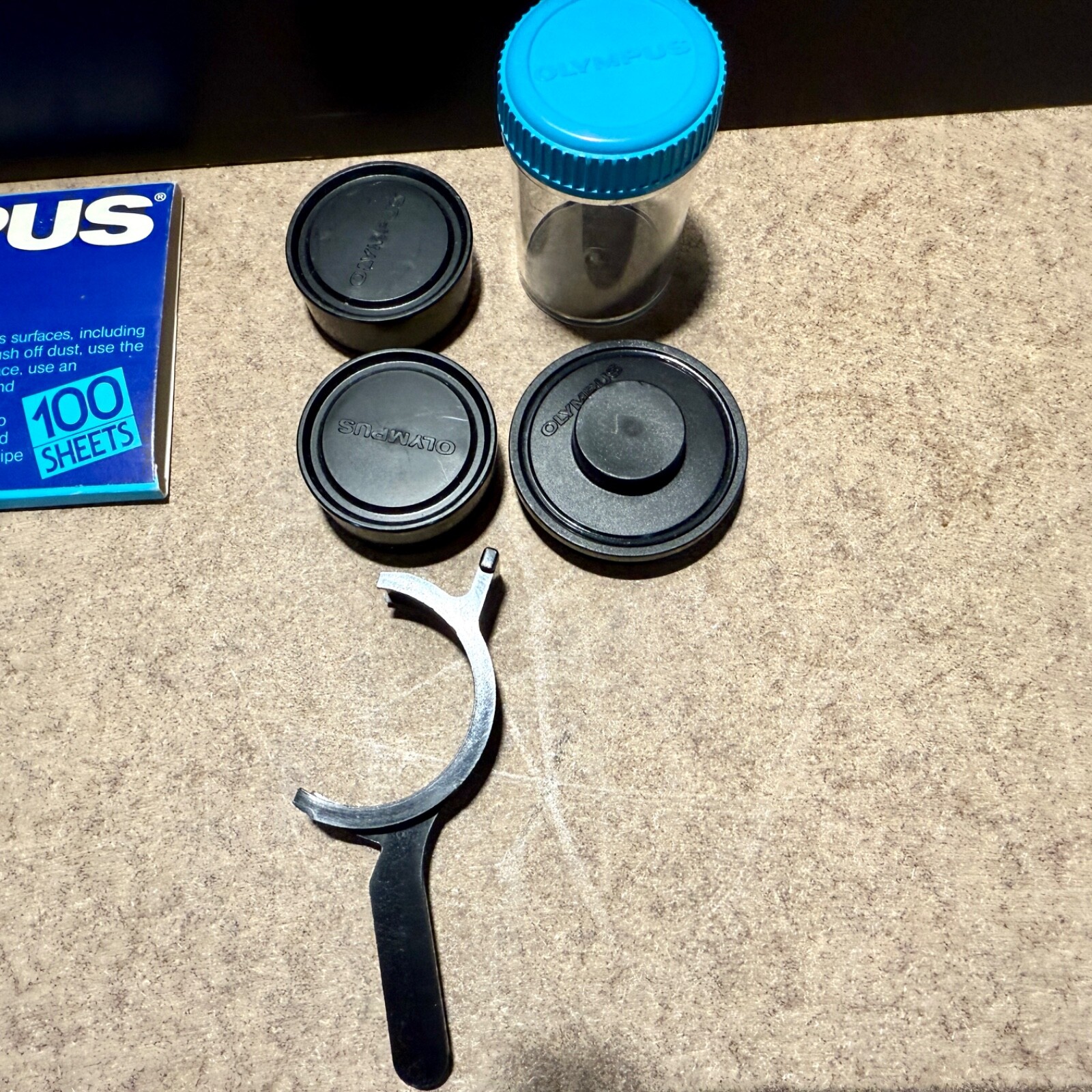 Olympus Microscope Eyepiece Lens Bundle