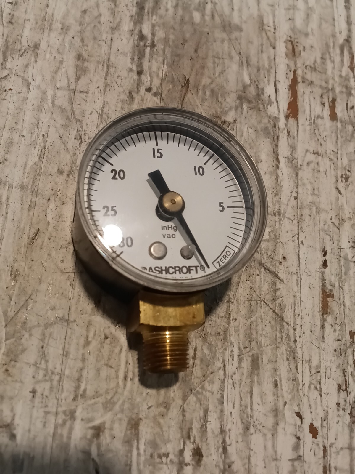 LOT OF 2 - Ashcroft 30PSI 1/8 NPT Lower Steel Pressure Gauge 15W1005 H 01L
