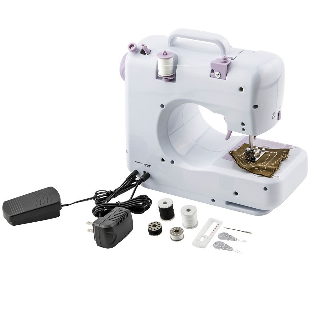 12 Built-In Stitches Portable Electric Sewing Machine Crafting Mending Machine