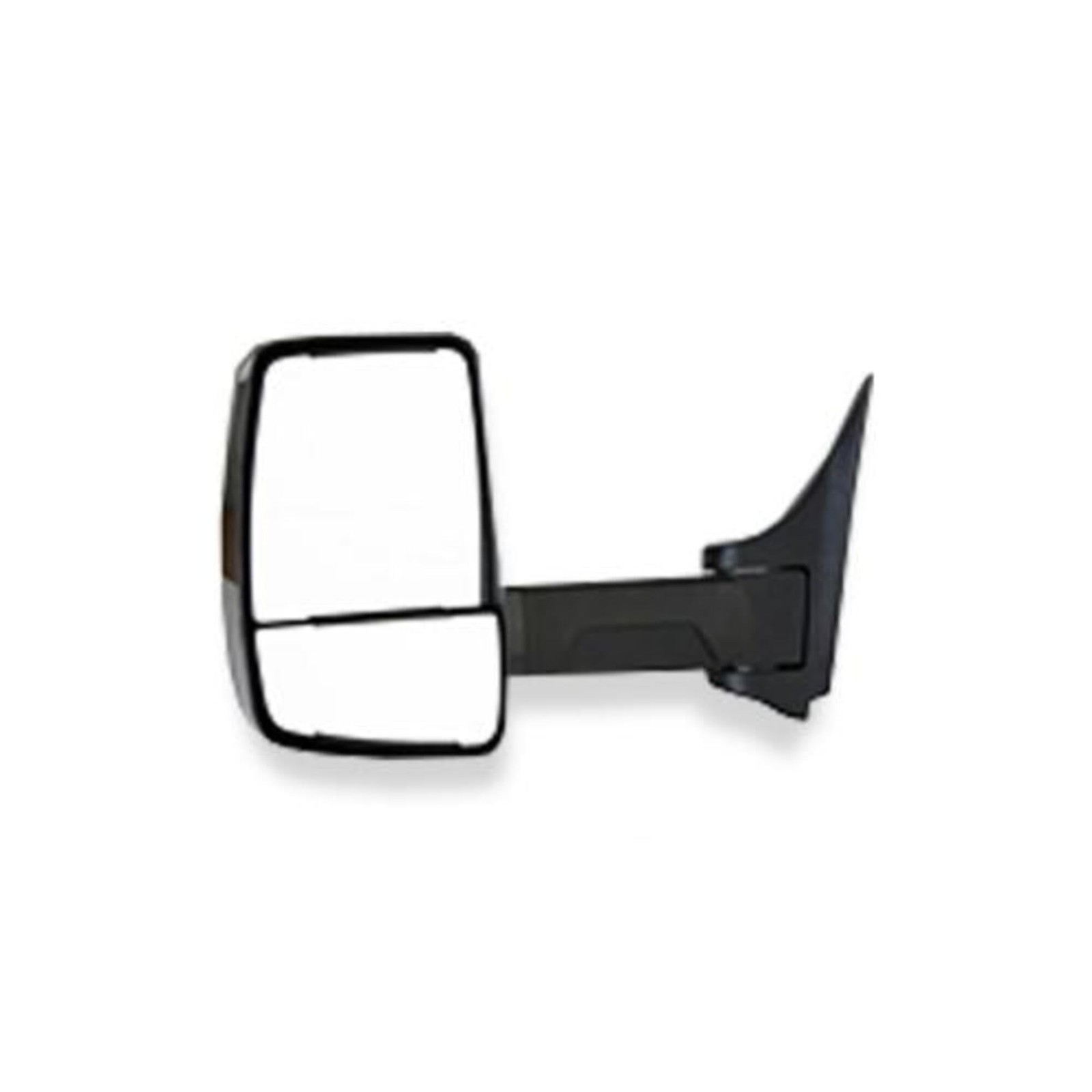 Velvac Medium Black Convex Glass Passenger Side Mirror for Trucks
