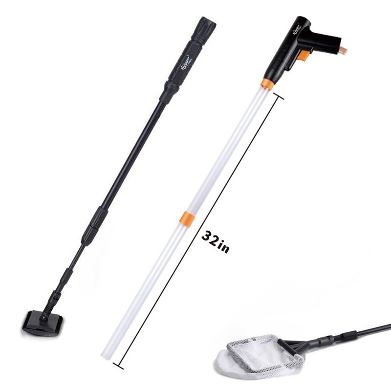 hygger Aquarium Gravel Cleaner Siphon Vacuum 3 in 1 Fish Tank Water Changer