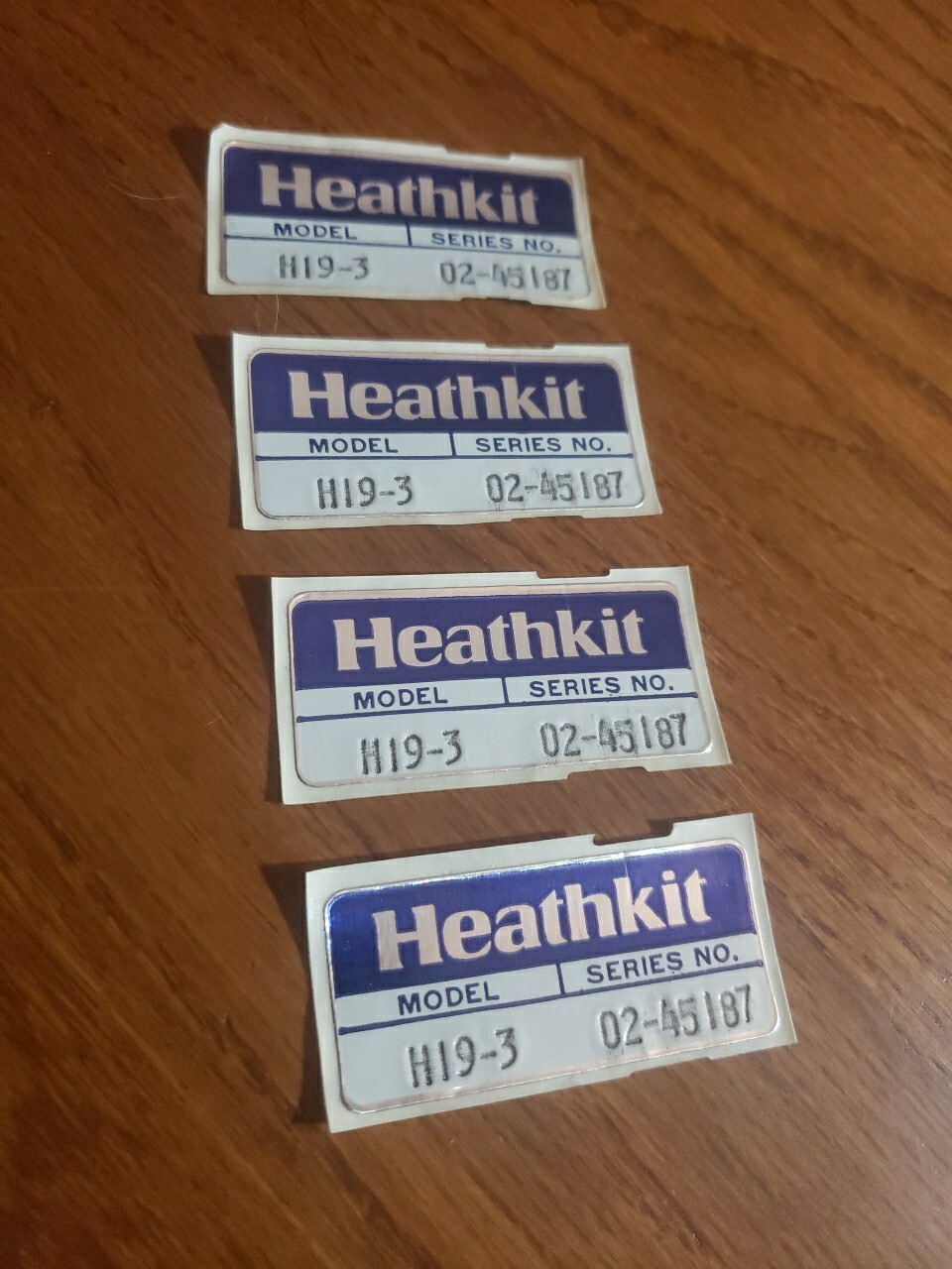 ONE New Heathkit Model H-19-3 Label