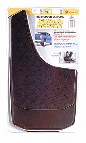RoadSport 3102 Big Mudder Extreme Diamond Plate Design Rubber Splash Guard Large