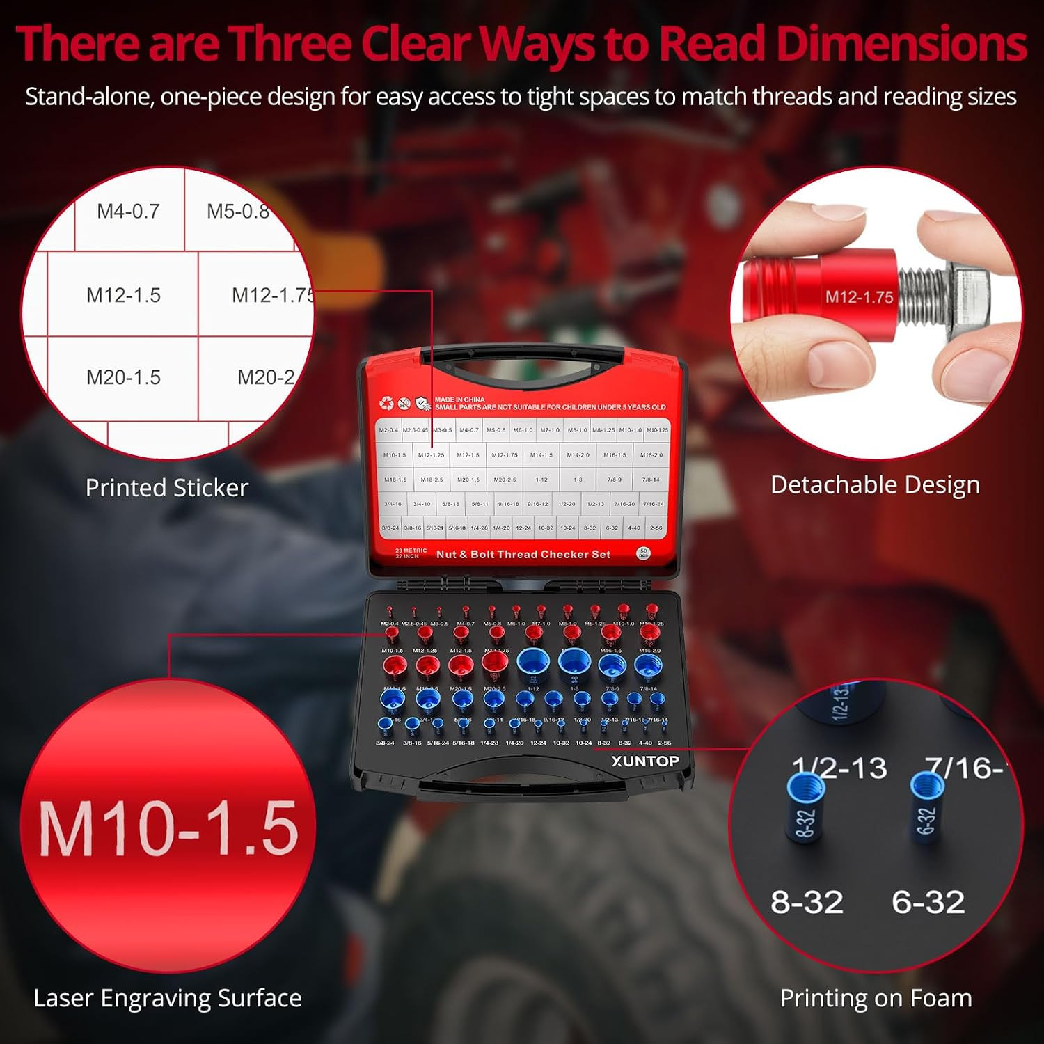 Precision & Machining Kit: 0-1" Digital Indicator with 90Lbs Magnetic Base & 50P