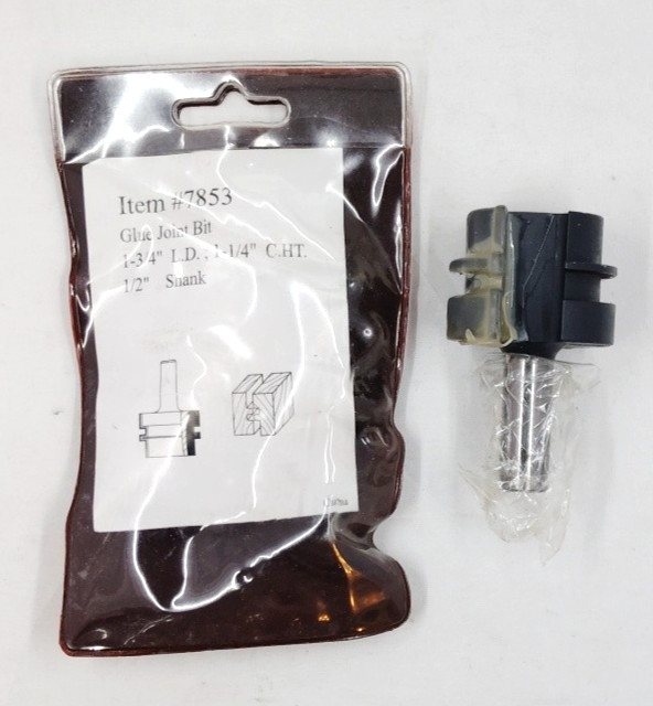 Unbranded Glue Joint Bit With 1/2" Shank and 1-3/4" Diameter #7853