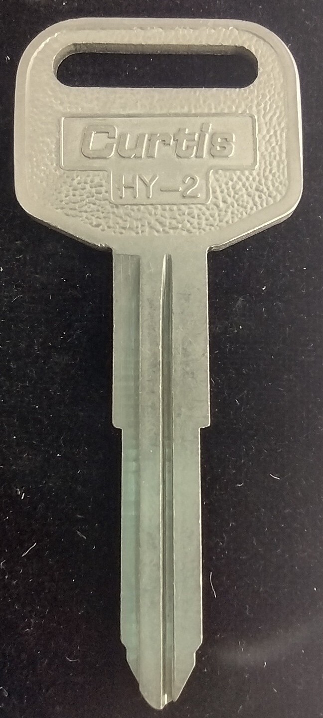 Blank Key Curtis HY-2 Fits Hyundai Appx 2.5” Uncut New Old Stock MADE IN USA