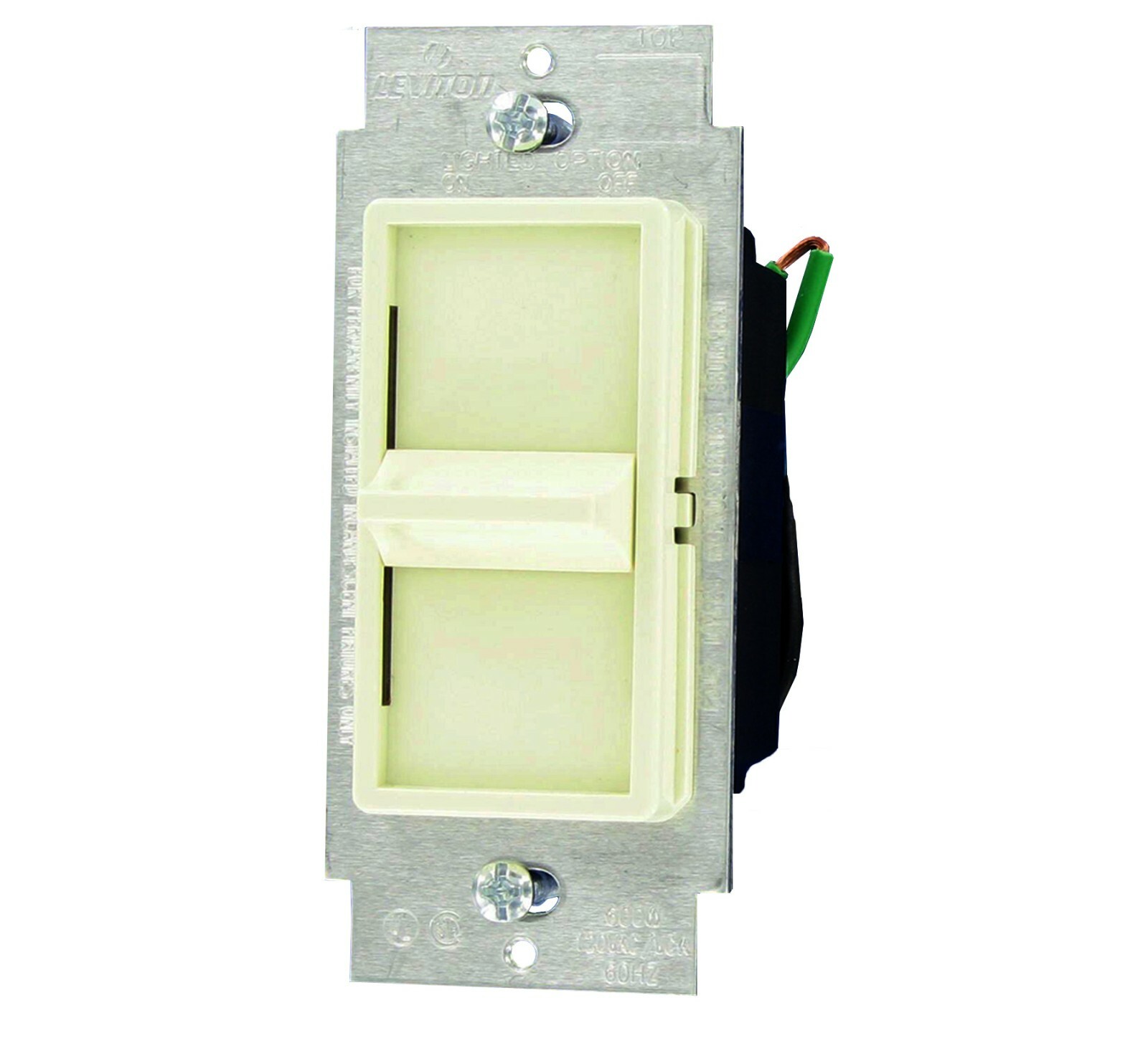 Leviton 6631-LA Single Pole 600W 120V Dimmer w/plate