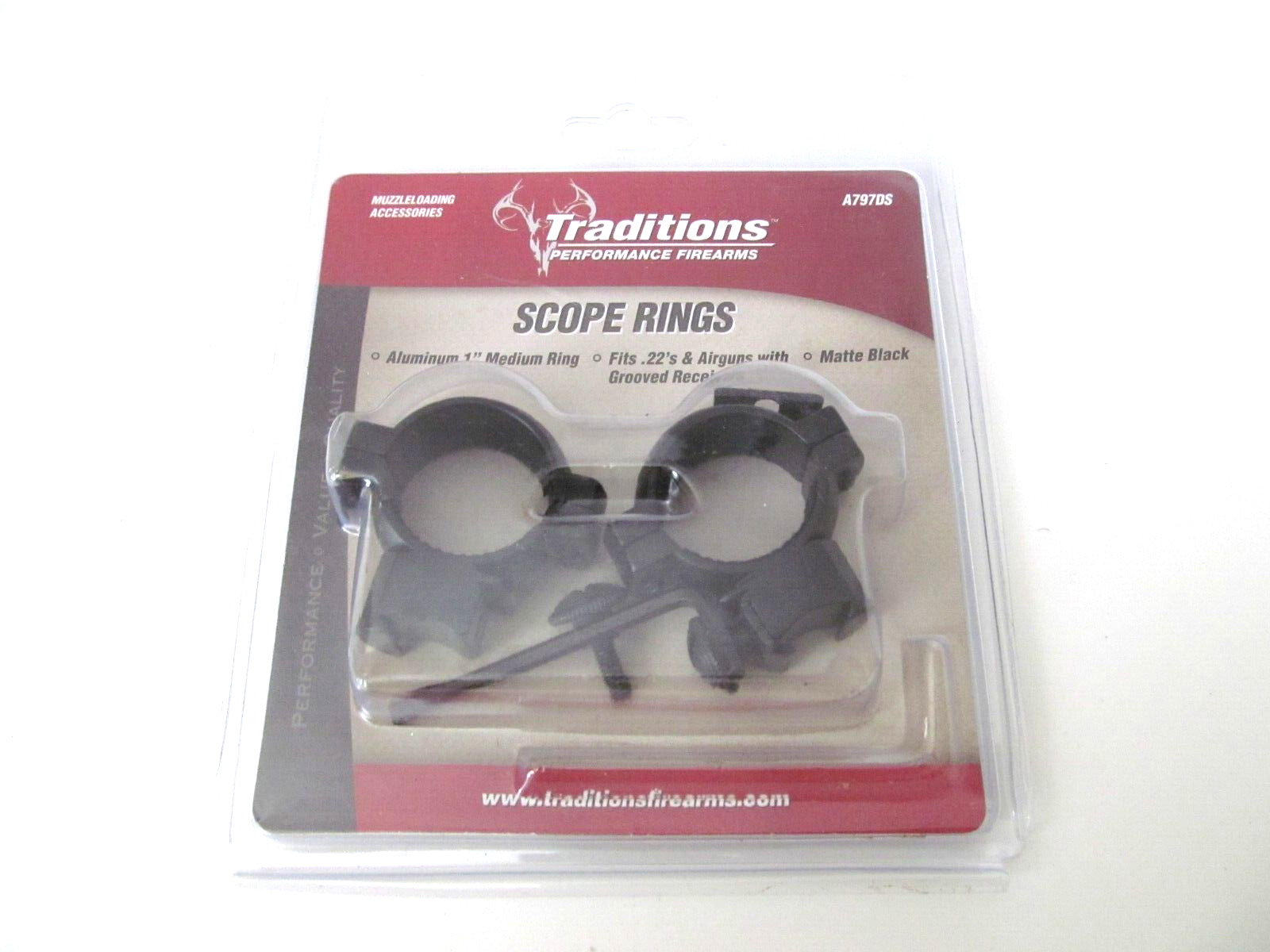 Traditions A797DS Scope Rings,Black