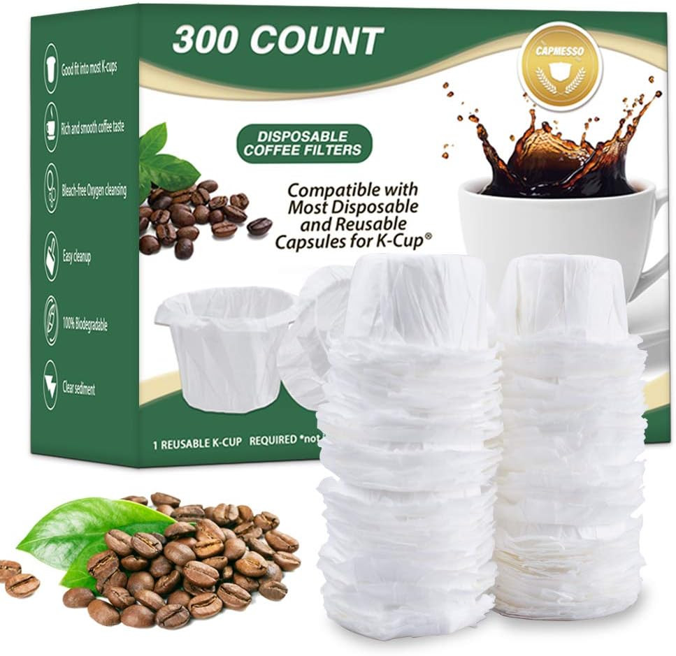 Disposable Coffee Paper Filters Replacement Kerig Filter Compatible with Reusabl