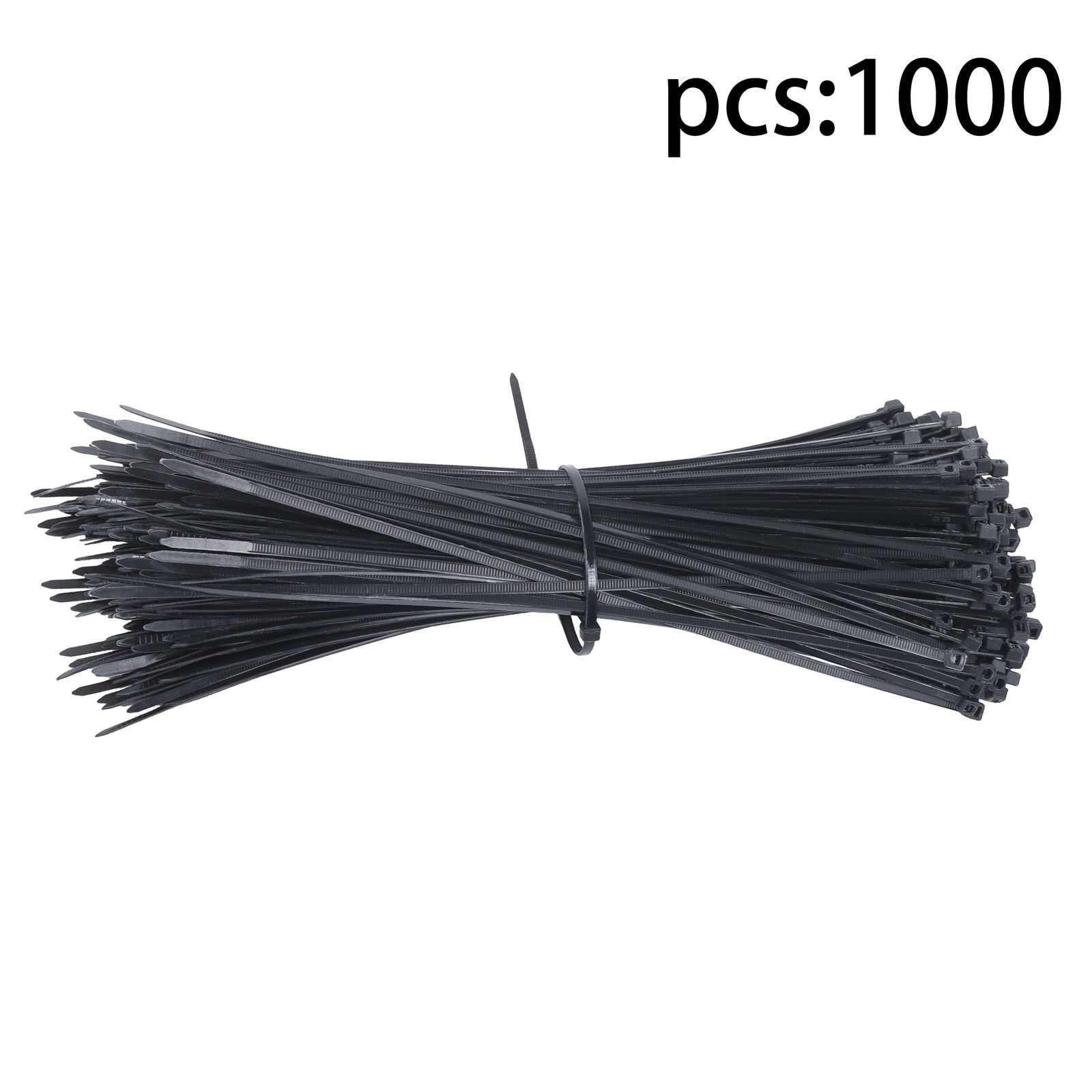 Zip Ties 12 inch with 40 lb Tensile Strength, Black Cable Ties, 1000 Pack