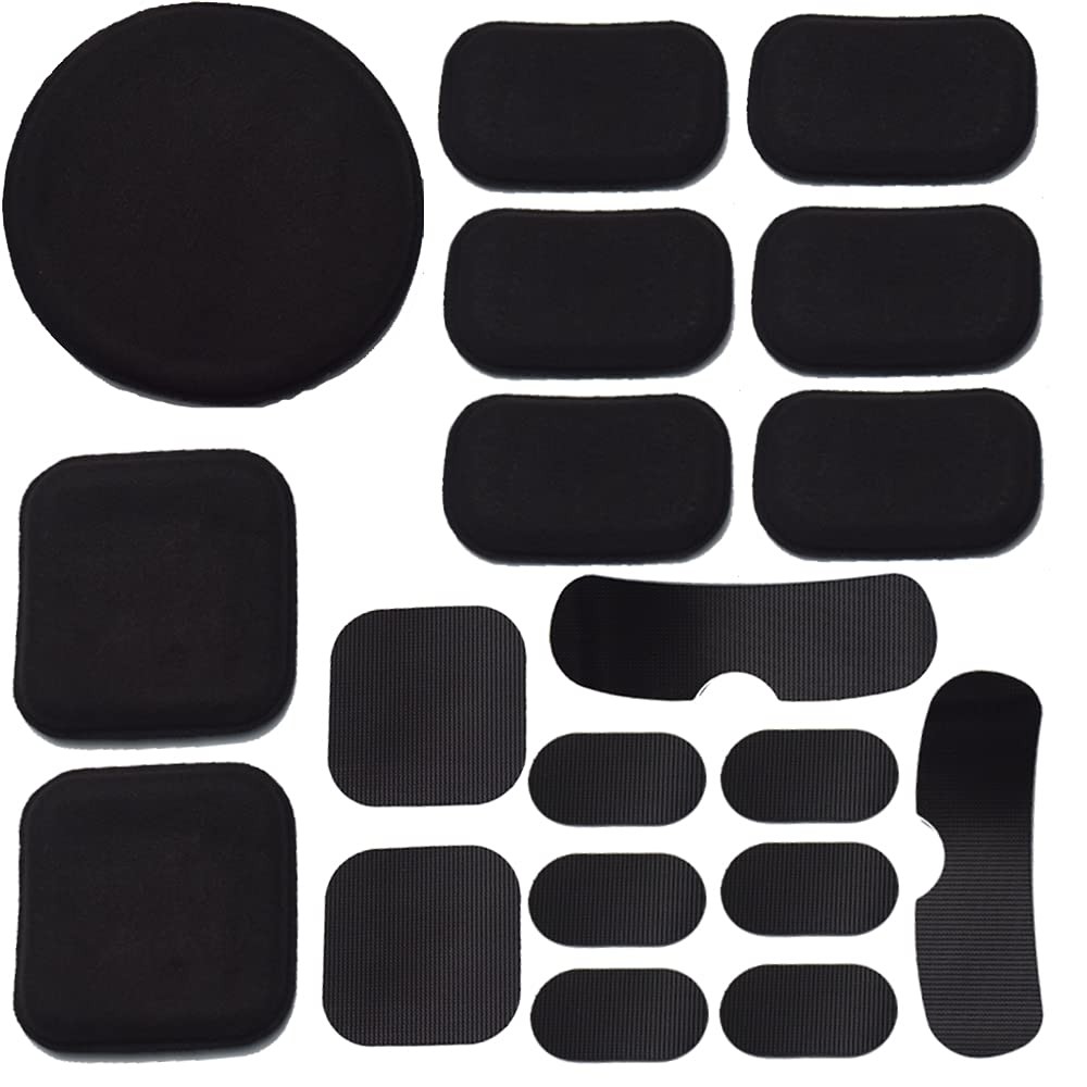 Universal Airsoft Motorcycle Helmet Foam Pads Padding Medium, Black