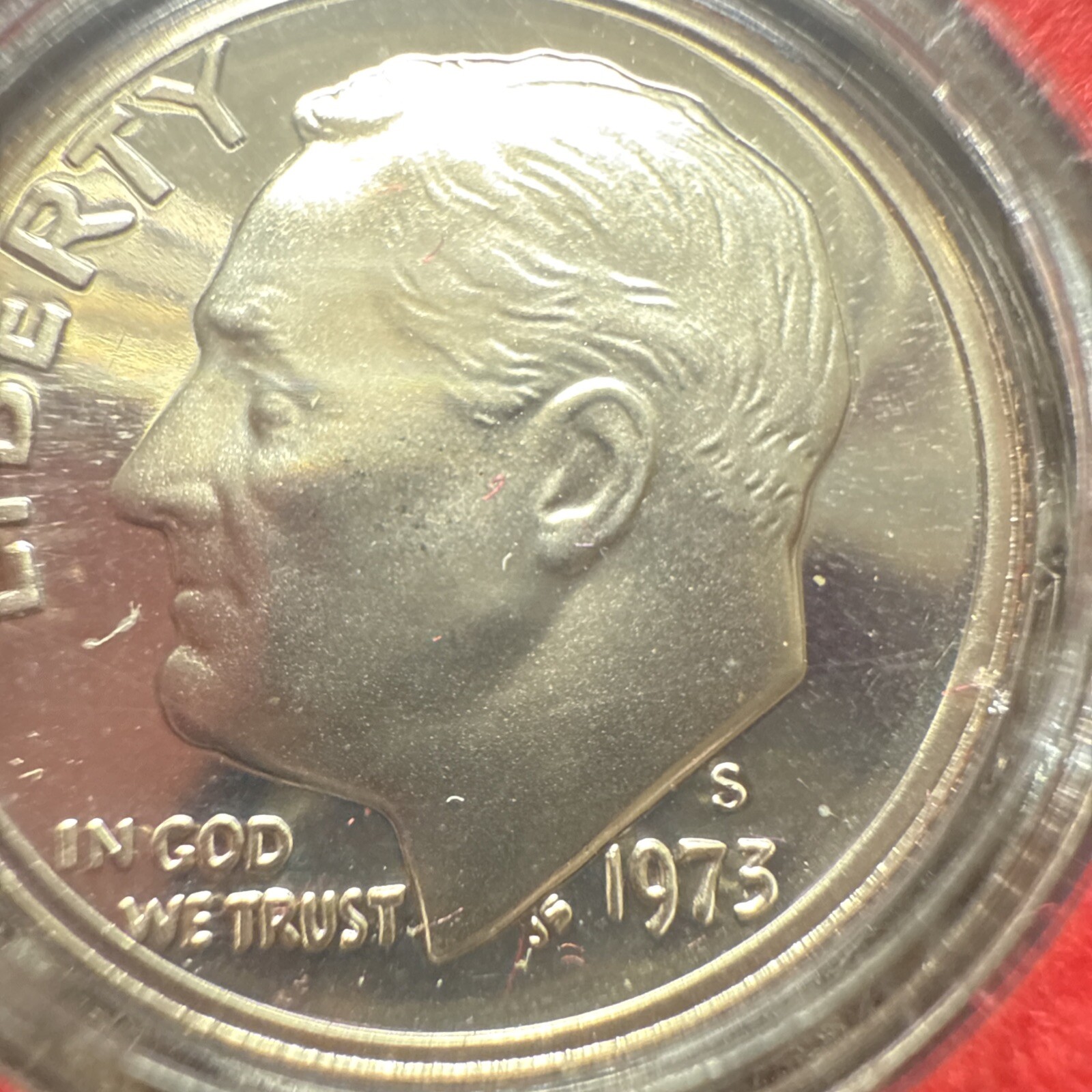 1973 S Roosevelt Dime Gem CN Clad PROOF Original US Mint Coin Set