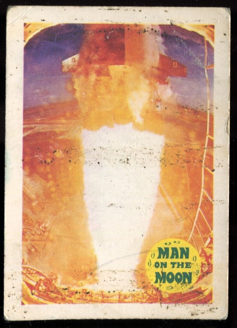 Trade Card, A&BC Chewing Gum, MAN ON THE MOON, 1970, Blast Off 4th Stage