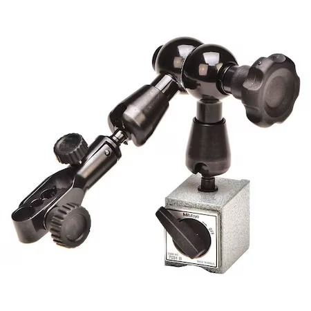 Mitutoyo 7031-10 Magnetic Stand, Black, 8-27/64" L, 3 Holes