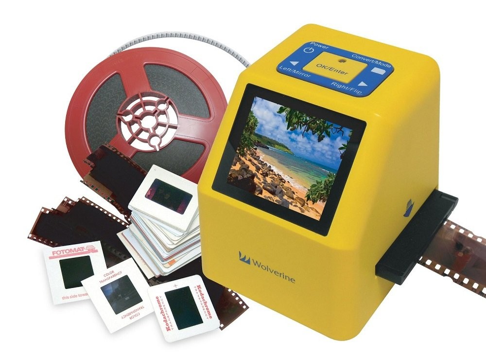Wolverine F2D Super 20MP 4-in-1 Film to Digital Converter Yellow
