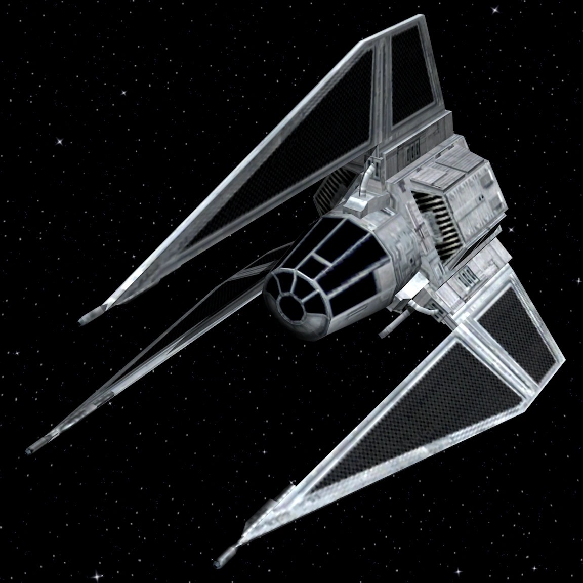 Star Wars Tie Phantom 3D Resin Print 6.5"x 5"