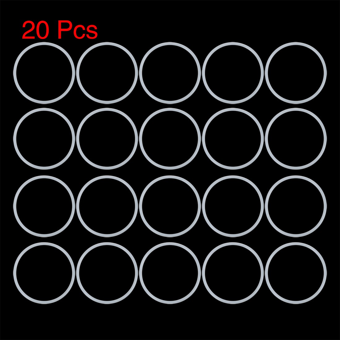 20Pcs Silicone O-Rings, 70mm OD, 63mm ID, 3.5mm Width, Seal Gasket White