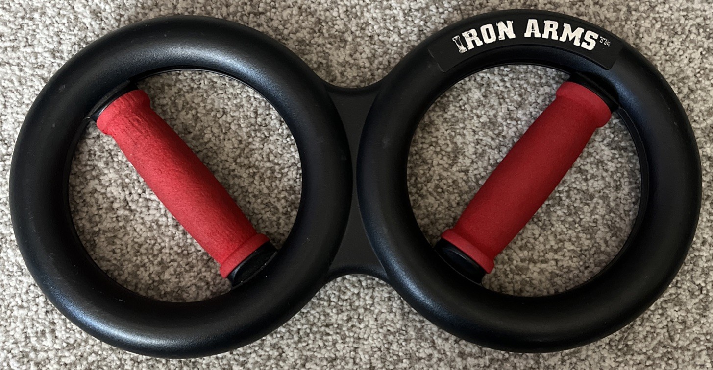 Iron Arms Forearm Wrist Workout Rotating Hand Grip Strength Exerciser PT Tool