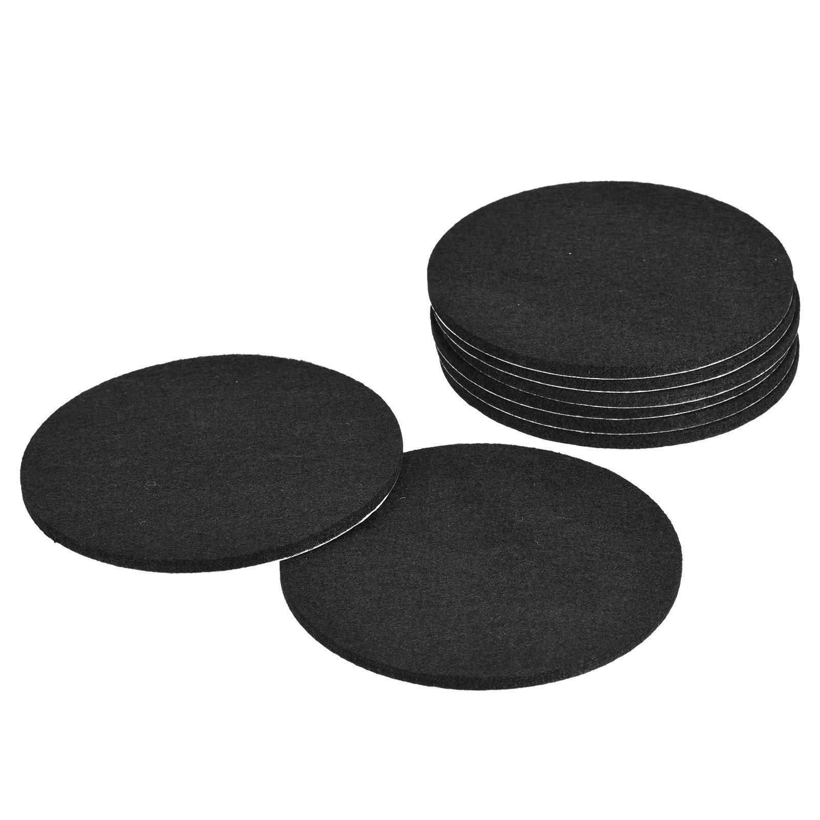 8X 5''Furniture Slider Round Self Adhesive Felt Furniture Pads Black