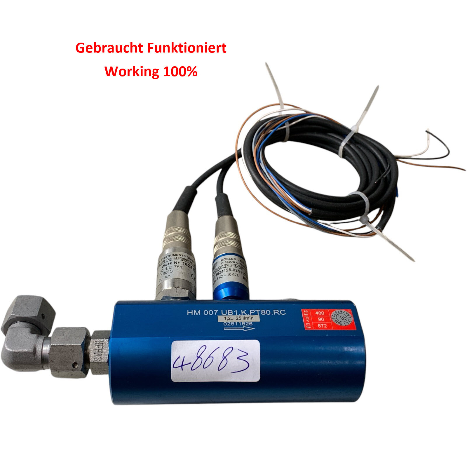 RCI HM 007 UB1.K.PT80.RC Flow Sensor