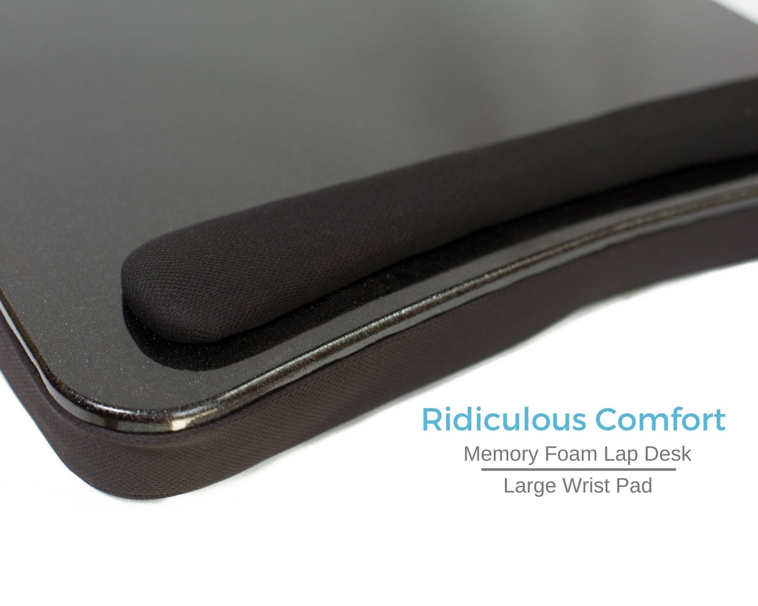 Sofia + Sam Multi Tasking Lap Desk with Memory Foam Cushion | USB Light and Mous
