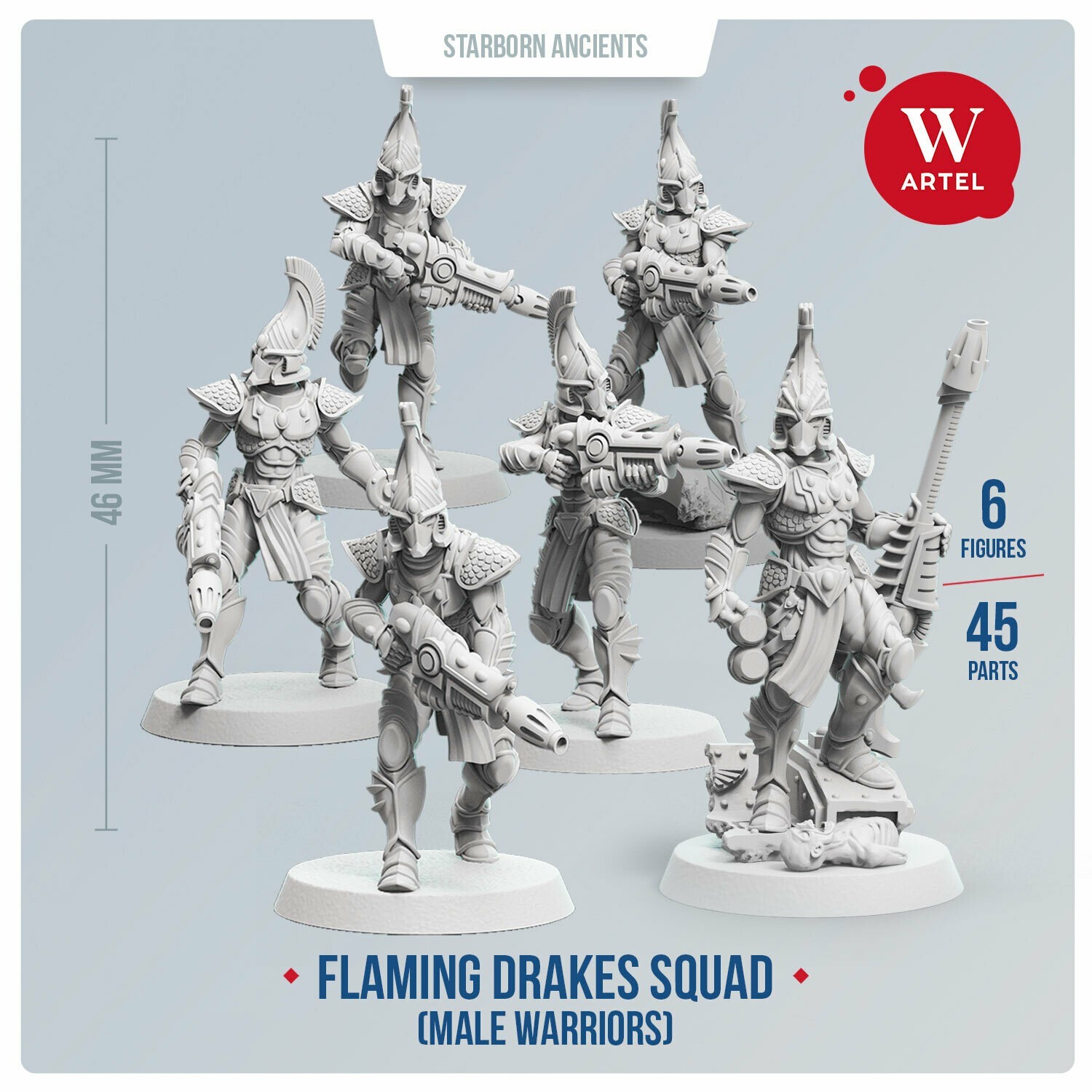 Flaming Drakes by Artel W - Aeldari (Eldar) Fire Dragons Aspect Warriors