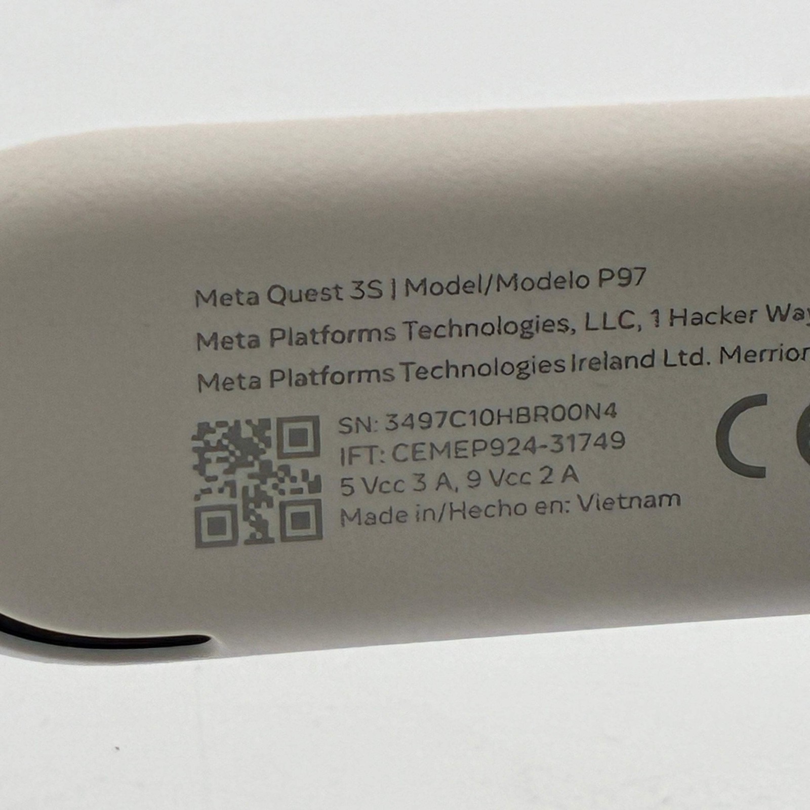 Meta Quest 3S 128GB VR Headset Only White