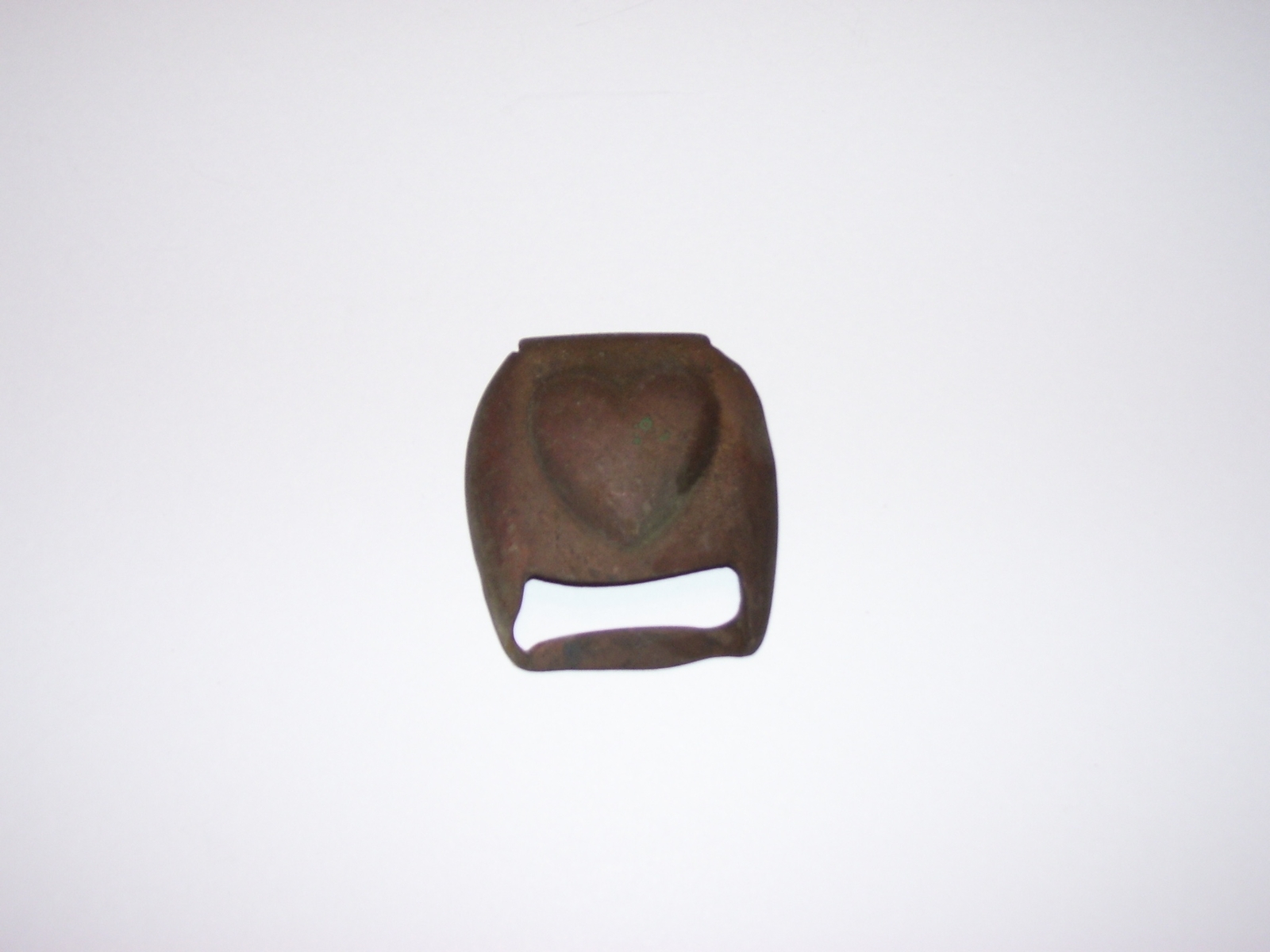 Early Civil War Era Antique Metal Heart Horse Bridle Buckle
