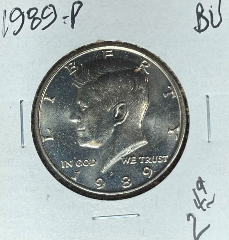 1989-P KENNEDY HALF DOLLAR ~ BU - CLAD ~BEAUTIFUL COIN~