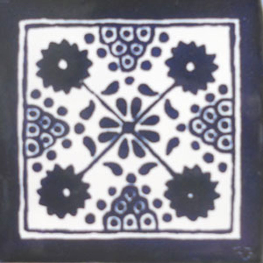 C#103) MEXICAN TILES CERAMIC HAND MADE SPANISH INFLUENCE TALAVERA MOSAIC ART