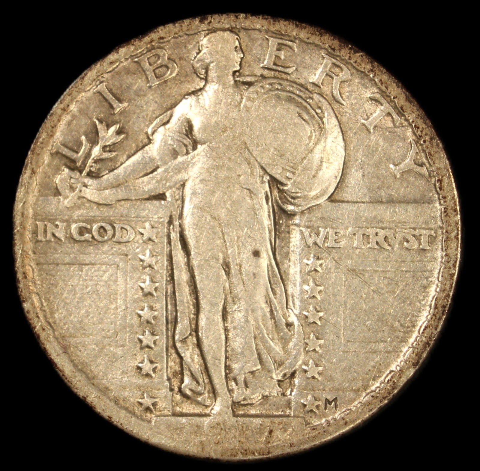 1917 type 2 standing liberty quarter- Choice Fine - SMH822