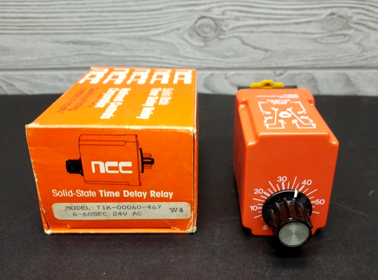 National Controls NCC T1K-00060-467 Solid State Time Delay Relay .6-60 24V