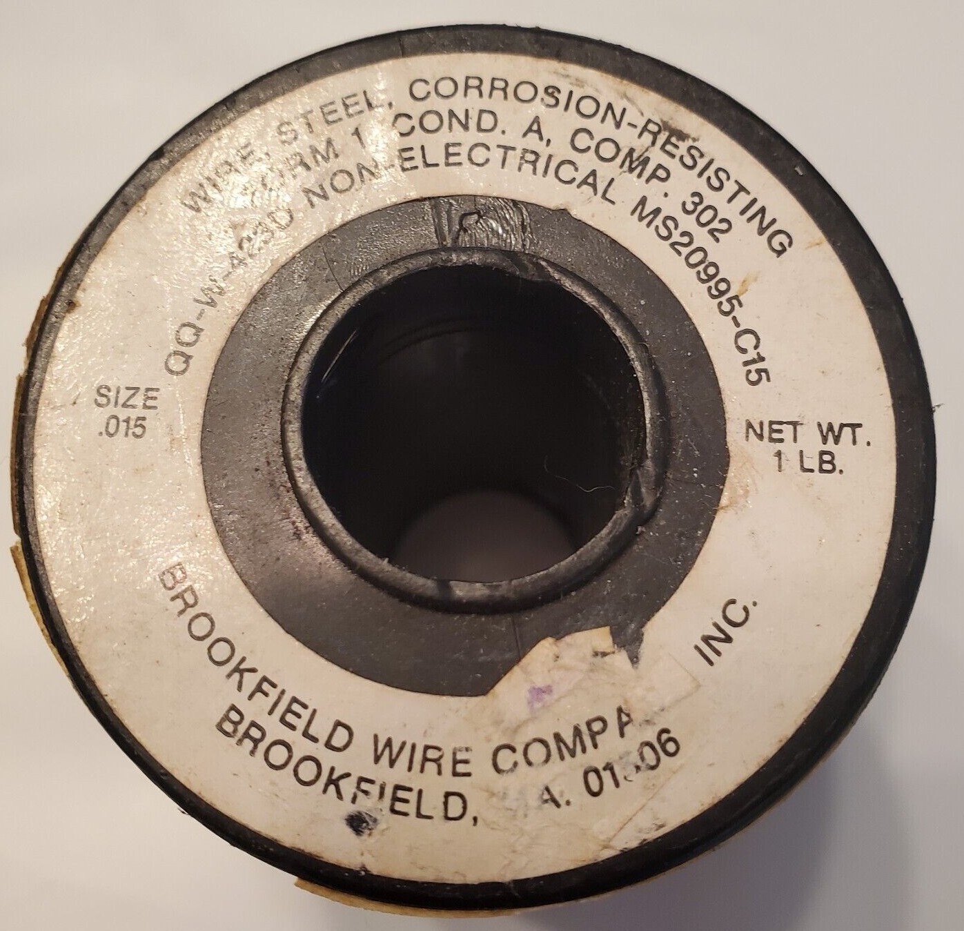 Brookfield Wire Company inc .015 " Form 1 Cond A Comp 302 QQ-W-423D 1 LB NOS