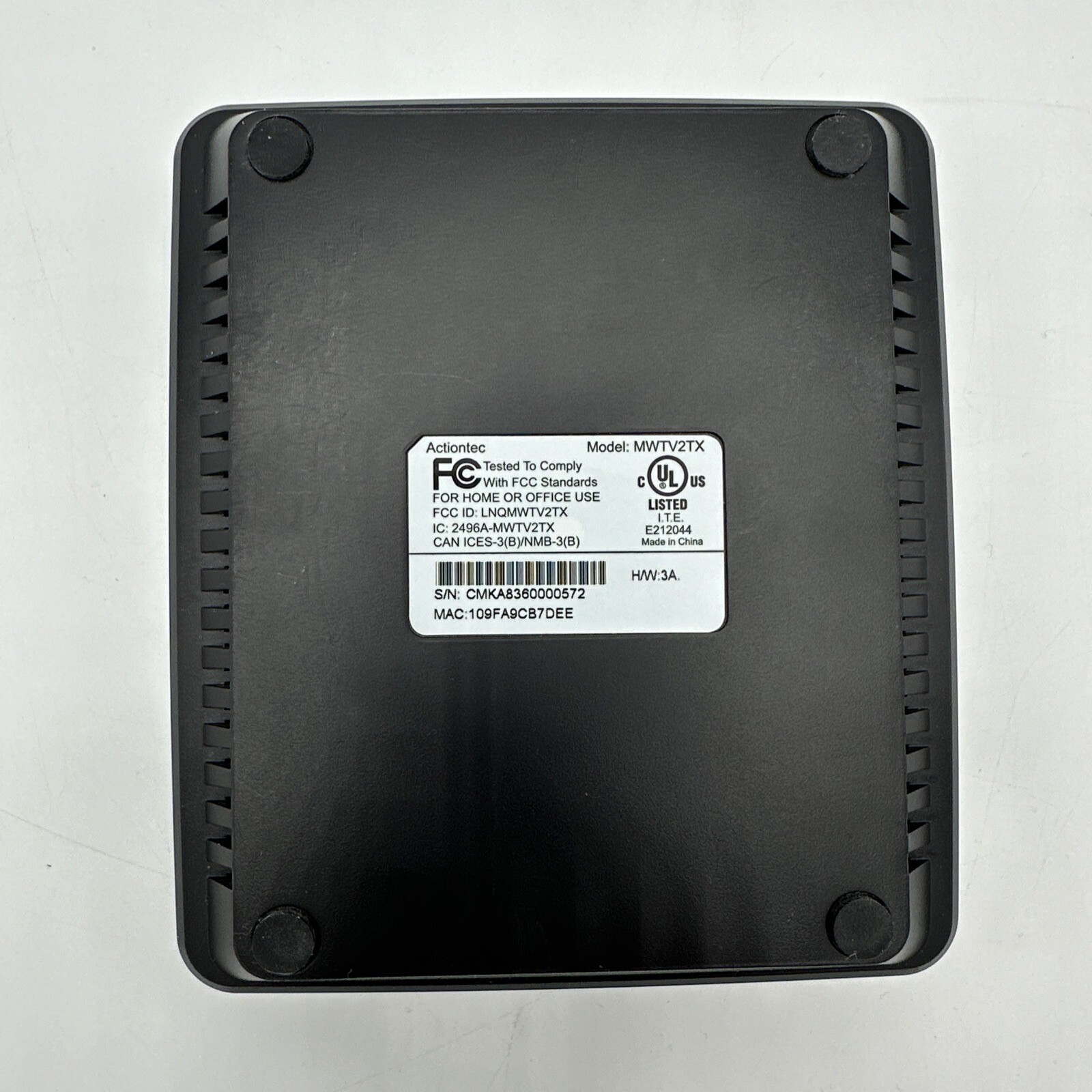 Actiontec Wireless HD Video Transmitter Model MWTV2TX. Only UNTESTED