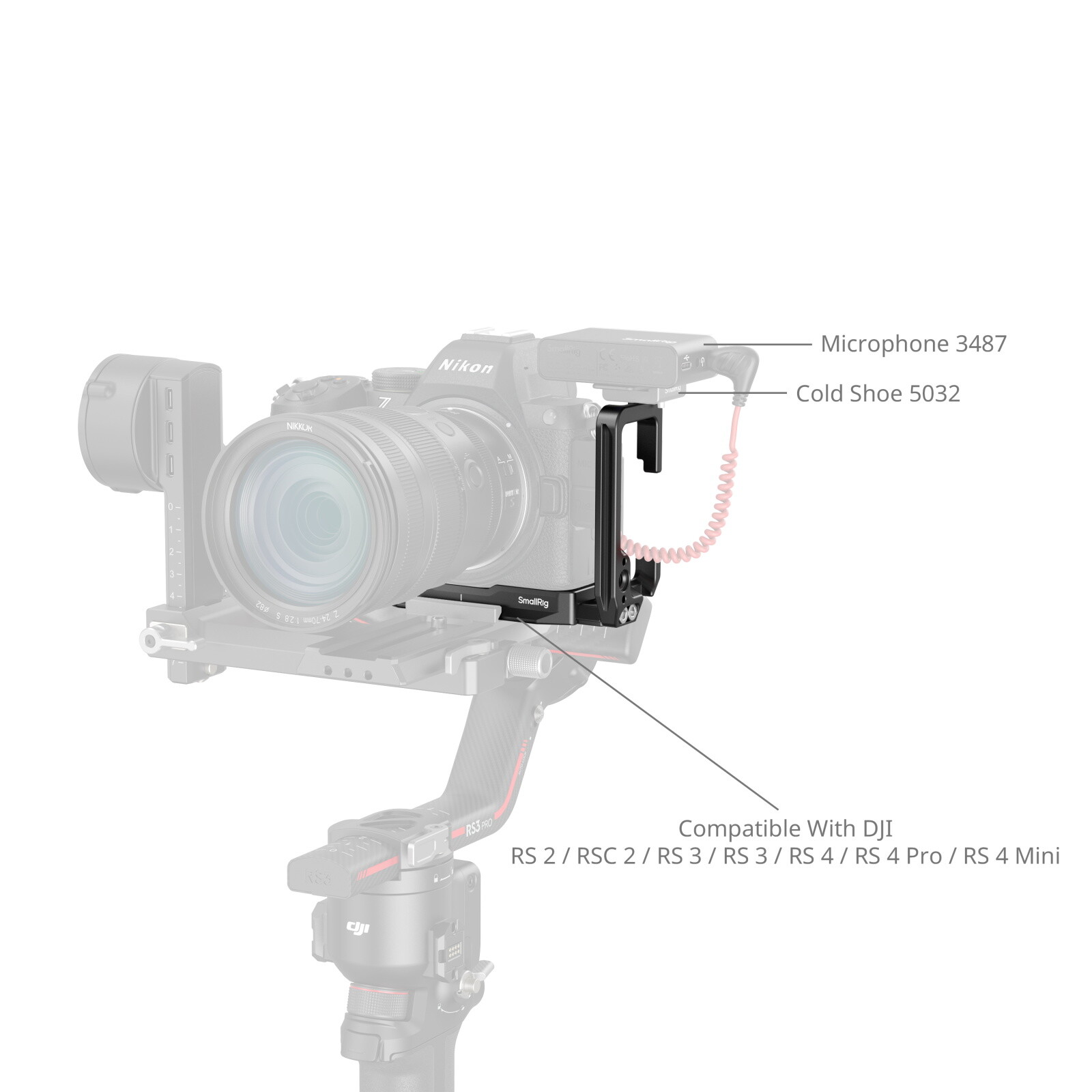 SmallRig Z5II L-Bracket L-Shaped Mount Plate for Nikon Z5 II Z7 Z6 Z7II Z6II Z5
