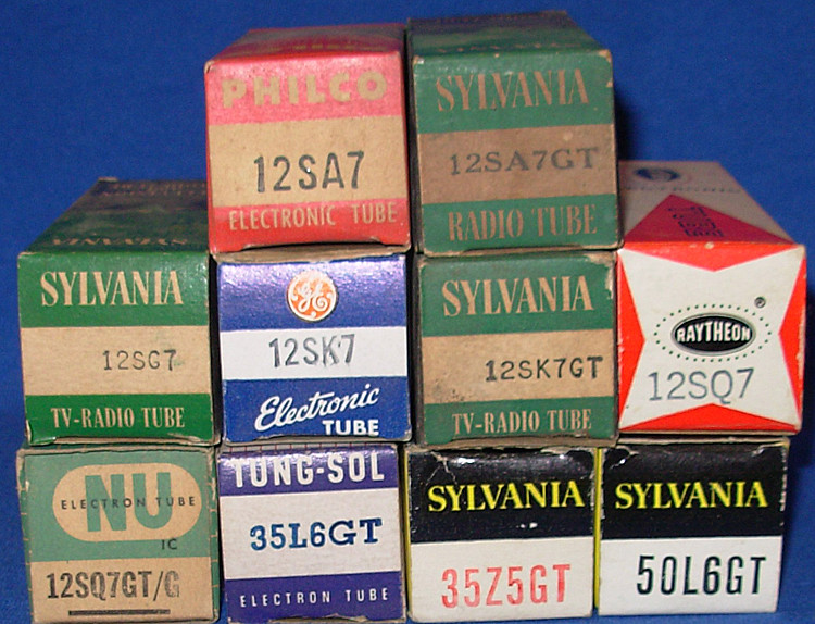 NOS NIB AA5 Radio Tubes 12SA7 12SG7 12SK7 12SQ7 35L6GT 35Z5GT 50L6GT
